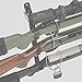 Allen Company Shotgun, Rifle, and Bow Truck Rear Window Gun Rack - Firearm Mount for Car or Wall - Adjustable Design - Black