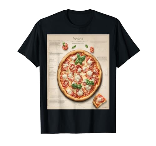 Classic Margherita Recipe Art Graphic T-Shirt