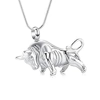VCCWYQK Crematie sieraden roos bloem urn halsketting met holle cilinder crematie keepsake urn hanger memorial medaillons voor as voor vrouwen mannen, Roestvrij staal, Geen edelsteen