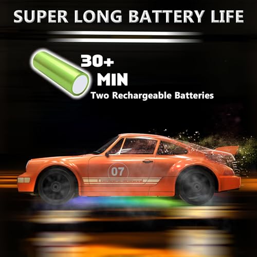 Image of RC Drift Car 1:24 Remote Control Car 4WD 15KM /H High Speed Racing Sport Car with LED Lights RC Cars Toy for Kids Boys Girls Adults Gifts Birthday Christmas