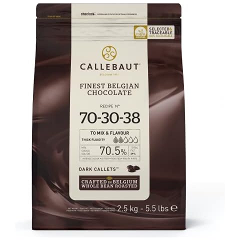Callebaut 70% dark chocolate chips (callets) 2.5kg Cover
