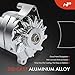 A-Premium Alternator Compatible with Ford 1G Style 289 302 351 1963-1995, 2.0L 2.2L 2.3L 2.4L 2.8L 2.9L 3.3L 3.8L 3.9L 4.1L 4.2L 4.3L 4.7L 4.9L 5.0L 5.7L 5.8L 5.9L 6.2L, 12V 110A 1-Groove V-Belt