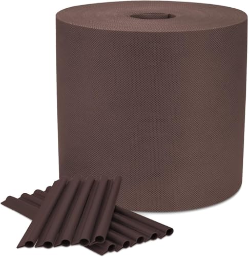 COVER IT Marron Occultant Cloture 19x98cm - Brise Vue Jardin - Brise Vue Grillage Rigide - Lamelles Occultation - Différentes Tailles et Couleurs Brise Vue Occultant