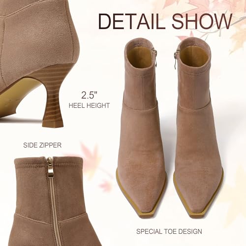 Atsroel Womens Brown Suede Fall Boots Review