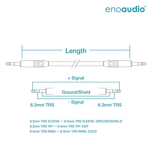 2534 Quad Professionele audiokabel van enoaudio | Neutrik Gold 6,3 mm TRS | HiFi - 1,5 m - Image 3
