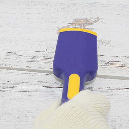 Manufore 1.5'' Double-Edge Paint Scraper Tool With Anti-Slip Soft Rubber Grip Handle Perfect For Rough Surface Wood Floor And Wall #TOP5
