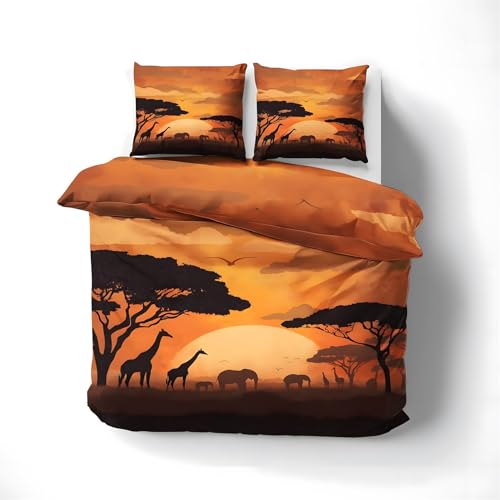 Housse de couette 200x200 animaux fermeture éclair pour un lit toujours impeccable - 3