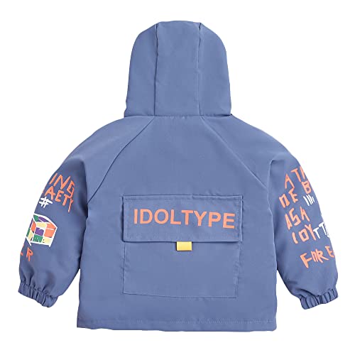 Image of Hopscotch Boy's Polyester Full-Sleeve Text Print Standard Length Jacket