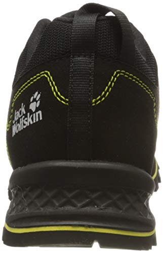 Jack Wolfskin Men's Scrambler Low M Hiking Boot, Black/Lime, 11 #TOP2