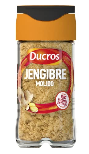 DUCROS - Especias Cocina - Jengibre Molido - Para Mezclas de Especias, Marinadas, Estofados, y Repostería - 26g