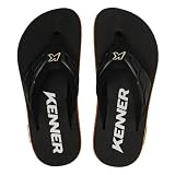 Sandália Chinelo Kenner Kivah Full Force Original Masculino (Preto/Laranja, BR, Adulto, Numérico, 44)
