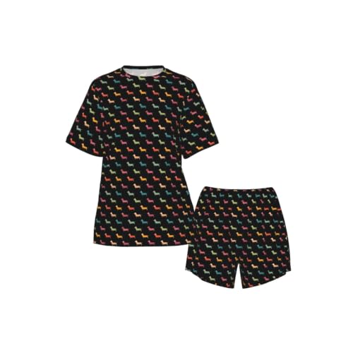 Pyjama teckel manches courtes ensemble léger imprimé mignon - 5