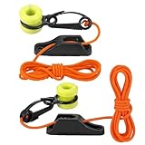 Teyva Daily 2 Pcs Downrigger Weight Retriever Fairlead Cleat with 78 Inches Cord for Trolling and Deep Sea Fishing