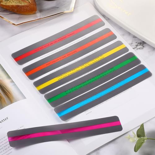 Zonon Guided Reading Strips Highlight Strips Colored Overlay Highlight Bookmarks Help with Dyslexia for Crystal Children and Teacher Supply Assistant (72 Pieces) - Image 7