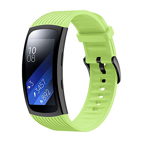 for Gear Fit 2 Pro Band / Gear Fit 2 Band, Junboer Soft Silicone Sport Wristbands Replacement Strap with Classic Clasp for Women Men Compatible with Samsung Gear Fit 2 Band/ Gear Fit 2 Pro Band