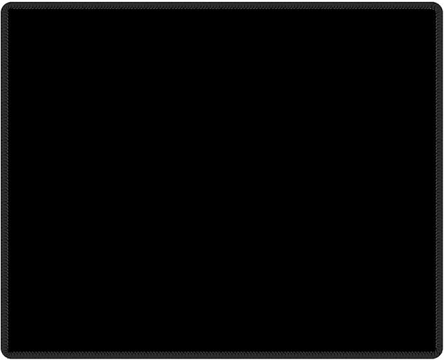 Qisan Gaming Mouse Pad/Mat for Computer Laptop 10.23"x8.26"x0.08" Keyboard Pad Desk Pad with Anti-slip Rubber Base Rectangle Mouse Pad Mat-Black
