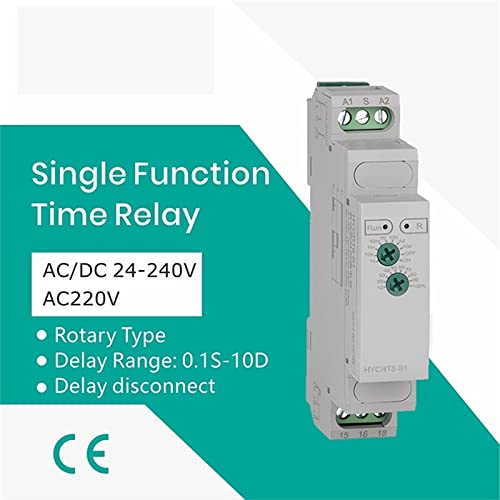 Relais programmable HYCRT8-B1 à coupure retardée 24V-240V