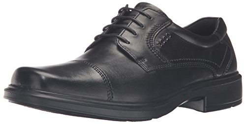 ECCO Men's Helsinki Cap-Toe Oxford,Black,39 EU (US Men's 5-5.5 M)