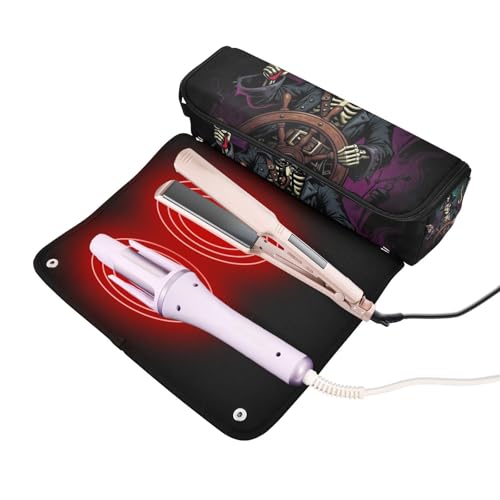 Organizador de Herramientas para Cabello 2 en 1 con Tapete Removible Resistente al Calor para Plancha y Rizador miniatura 2