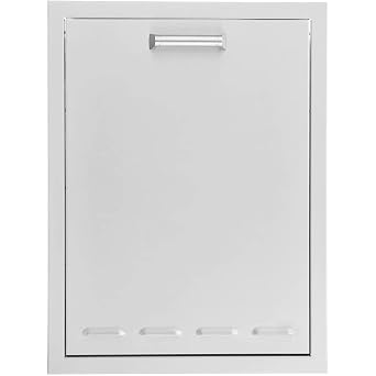 BBQGUYS 20-in Contempo/Traditional Stainless Steel Roll-Out Trash or Propane Tank Drawer Signature - BBQ-TRLP-DRW