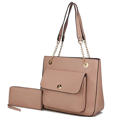 Image of MKF Collection Women Tote Bags Wristlet Wallet Large Designer Handbag Shoulder Bag Top-handle Big Satchel Hobo 2pcs Purse Set