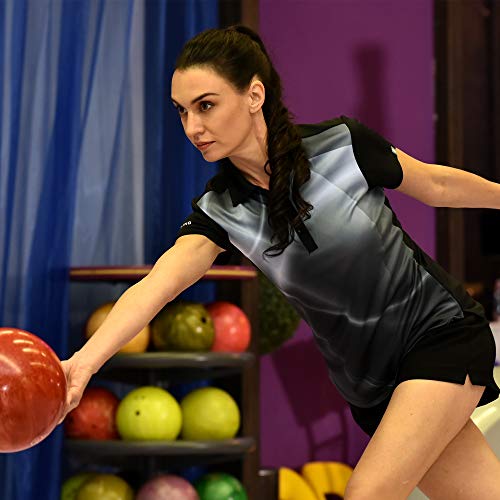 Savalino Women's Bowling Shirts – Professional Polo Shirt S Black #TOP7