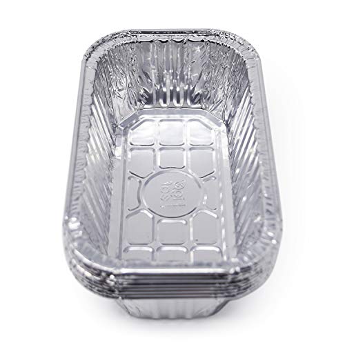 (120 Pack) Premium 1-LB Bread Loaf Baking Pans l Mini 6" x 3.7" x 2" l Extra-Heavy Duty l Disposable Aluminum Foil Oven Safe Sturdy 1-Pound Small Bread Tin