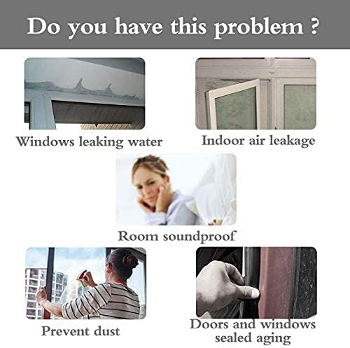 Miniatura 5 de Tira de sellado de puerta, tira de puerta inferior para puertas, adhesivo de sellado de silicona para puertas y ventanas de silicona anticolisión de