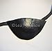 Handmade Slim Black Brown Tan Real Leather Eye Patch Eyepatch Elastic Straps. Suitable for Permanent Use and under glasses. Cosplay Pirate Captain. Medical Stage Halloween For the Right or Left Eye