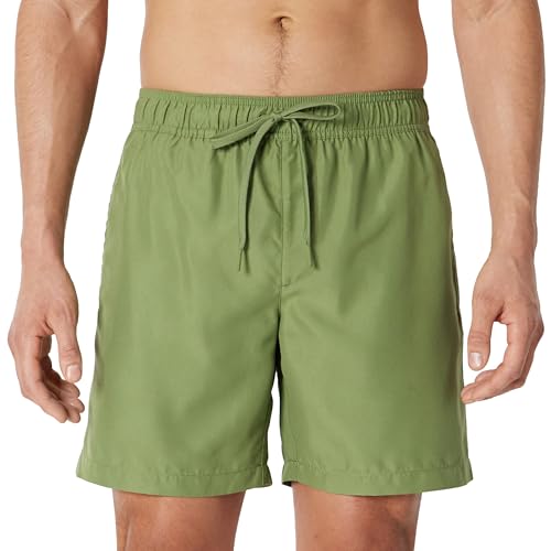Amazon Essentials Men's 7" Quick-Dry Swim Trunk, Olive, Medium