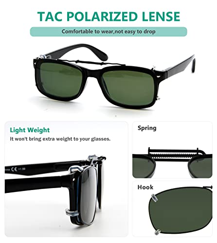 Image of Eyekepper Clip on Sunglasses Over Eyeglasses, 57 * 39MM