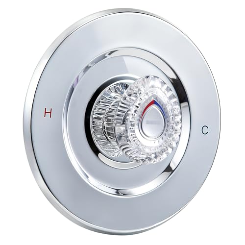 T470 Shower Trim Kit, Compatible with Moen Chateau Shower Trim Kit, for 1225 Trim Kit, Single-Handle Tub-Shower Trim, Includes Escutcheon, Tubes, Screws and Shower Handle (Chrome)