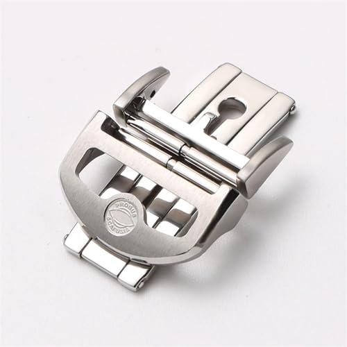 Hebilla de mariposa 18mm de acero para correa IWC IW323101 reloj piloto grande 2