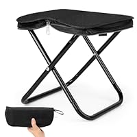 Tragbarer Klapphocker Faltbar Camping Hocker, Mini Campinghocker Klappbar, Falthocker, Campingstuhl Klappbar Kleine Fußhocker Outdoor Klappstühle für Gartenhocker Reisen Wandern Angeln Grillen