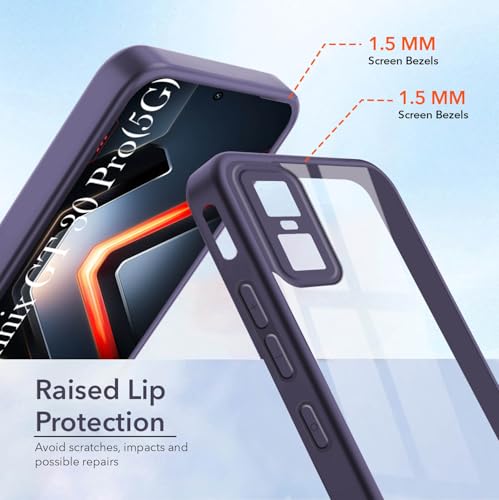 Image of Jkobi Ultra-Hybrid Back Cover Case for Infinix GT 30 Pro (Lifetime Anti Yellow | Anti Scratch | Crystal Clear Shockproof)
