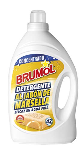 Brumol Detergente Marsella, 42 Lavados - Paquete de 4 x 2770 ml - Total: 11080 ml