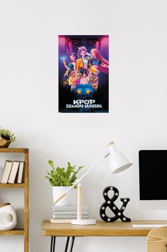 Image of Netflix KPop Demon Hunters (2025) - Group Wall Poster, 22.4L inch x 14.7W inch, Premium Unframed Version