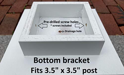 Pour Joy 6 Sided Wooden Bird House 1 Hole, Black Aluminum Roof, Handmade In The Usa, Weather Resistant #TOP1