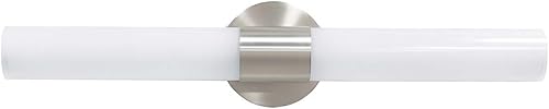Miniatura 3 de WAC Lighting WS-180424-30-BN Turbo Energy Star - Aplique de pared LED para baño, 22.0in, níquel cepillado