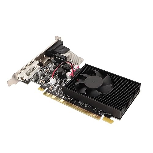 Tarjeta gráfica GT610 2GB DDR3 64 bits para PC de sobremesa con PCIe X16 y salidas HDMI DVI VGA
