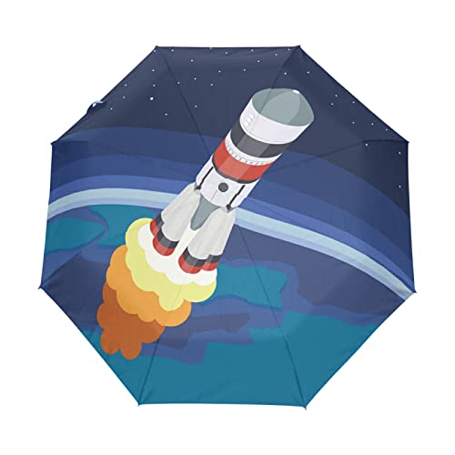 Parapluie automatique contre le vent et les UV léger pour la pluie et le soleil en voyage