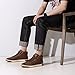 Jousen Men's Fashion Sneakers Casual Dark Brown High Top Dress Sneakers Chukka Boots for Men(A81Q10A Dark Brown 10)