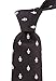 Scott Allan Black Fleur de Lis Tie For Men | Classic Woven Jacquard Black Pattern Neck Tie Formal | Corbatas para Hombres Elegantes Negra