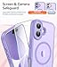 FNTCASE for iPhone 17 Case: [Compatible with Magsafe] Translucent Matte Cases with [Full Camera Protection] [Screen Protector] Military Grade Shockproof Protective Phone Cover - Light Purple