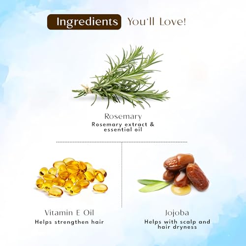 Blend It Raw Apothecary Rosemary Oil for Hair Growth with Rosemary Extract & Vitamin E, 100ml