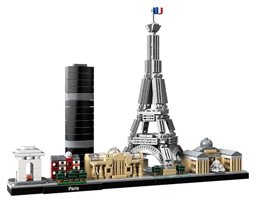 Architecture Parigi Set con Torre Eiffel e Museo del Louvre da Costruire, Kit Modellismo per Adulti con Monumenti, Set da Collezione Skyline, Idee Regalo per Uomo, Donna, Lui o Lei 21044 - Lego - Immagine 10