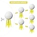 EROMAP Golf Simulator Tees, Yellow Plastic Indoor Golf Mat Tees Practice Turf and Driving Range Winter Golf Tees (18 Pcs)