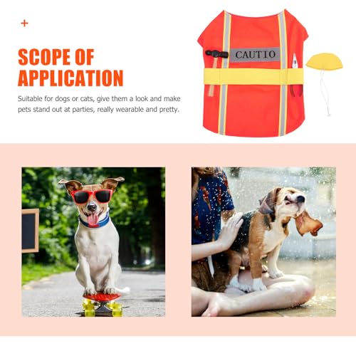 Disfraz resistente para perro naranja talla L miniatura 7