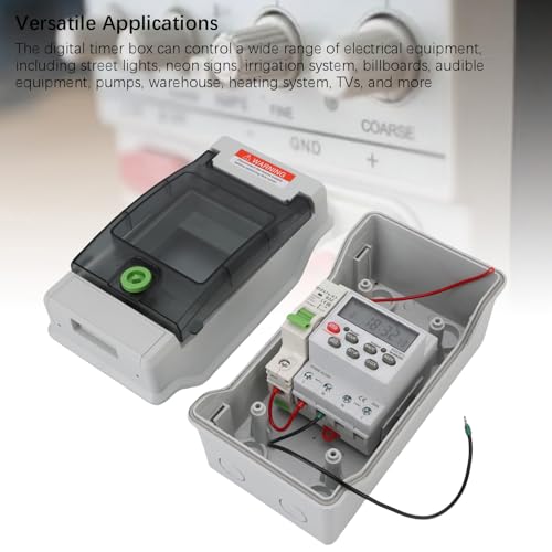 Boîte de commutation de minuterie pour programmation 7 jours et distribution extérieure IP65 - 7