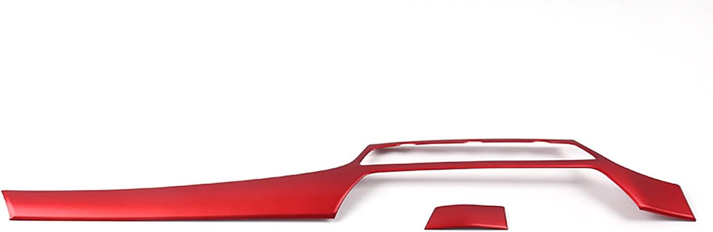 Car Accessories Fit for Honda Accord 10th Gen 2018-2022 Inner Dashboard Center Console AC Switch Button Panel Stripe Cover Trim （ Red ABS 2 PCS